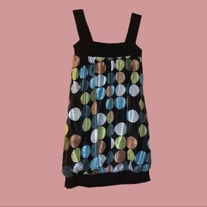 The cutest 60’s mini polka dot bubble dress